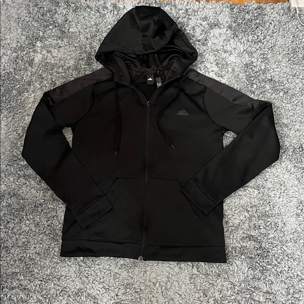 Adidas Black Full-Zip Hoodie